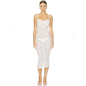 Superdown White Lace Dress